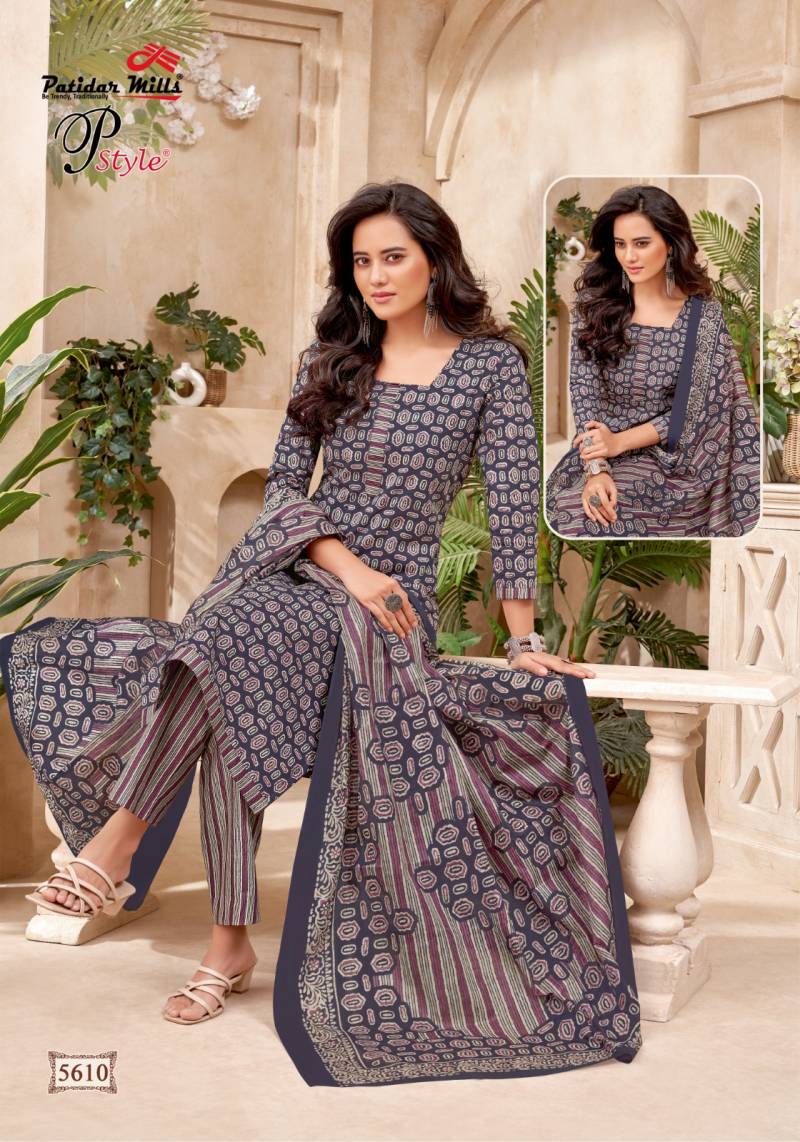 Patidar P Style Vol 56 Cotton Printed Dress Material Wholesale Market In Surat With Price